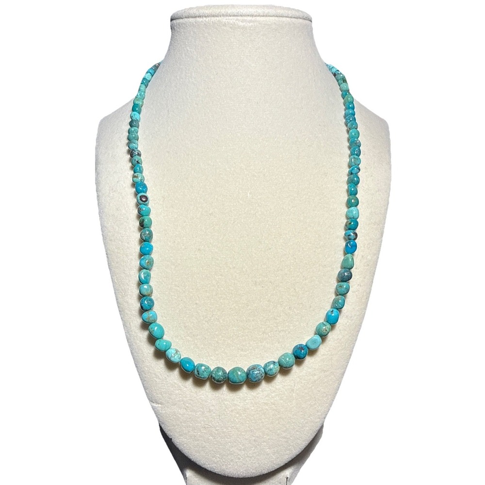 Jay King Turquoise and Sterling Silver Beaded Necklace J13-10